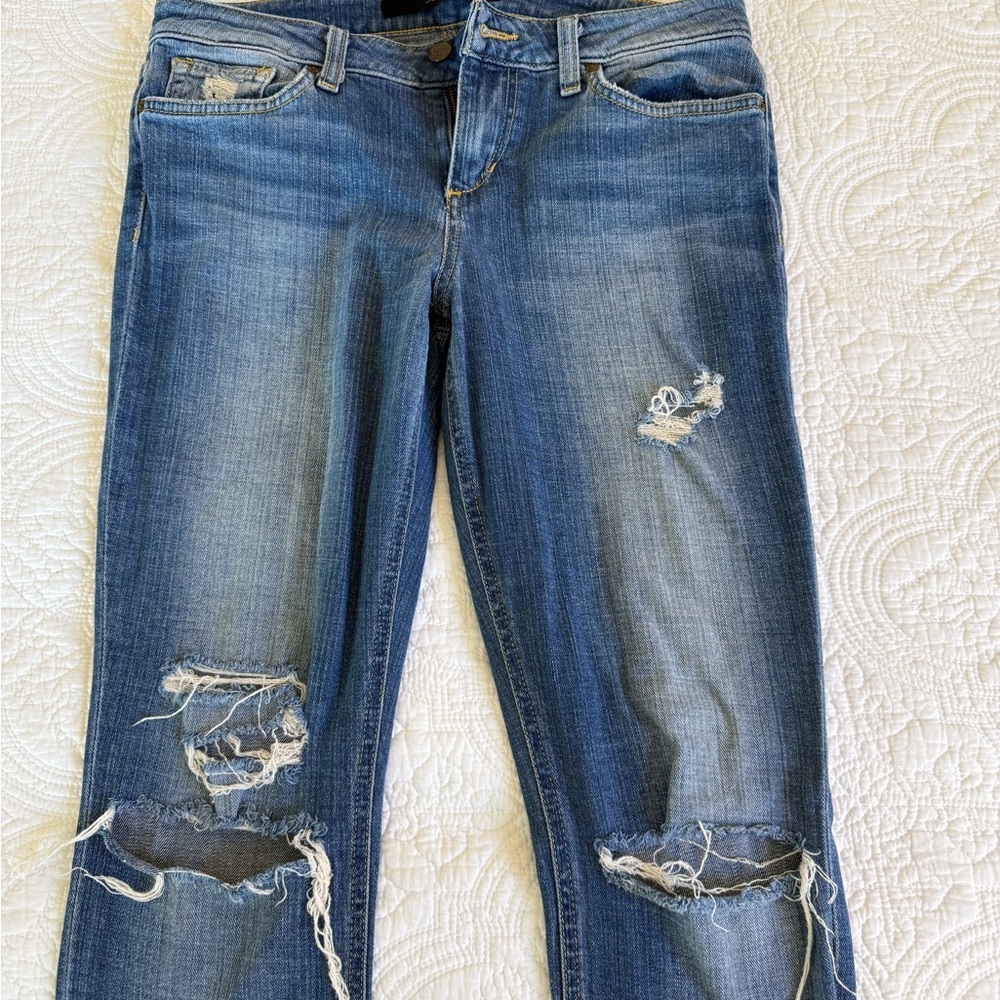 Joe's Jeans Ripped Blue Skinny Jeans